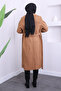 Camel Waist Belted Cashmere Coat - 4