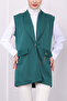 Emerald Green Chain Detailed Vest - 3