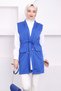 Cobalt blue Belted Vest - 2