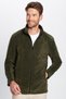 Unisex Standard Fit Zippered Anti-Pilling Cold-Resistant Khaki Fleece Sweatshirt - 2