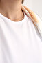 White Sleeveless Basic Underwear Dress - 5