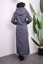 Gray Hooded Zippered Cap - 4
