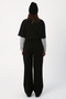 Black Bandolier Belt Pocket Wide Leg Trousers - 4