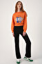 Navy Blue Slit Leg Trousers