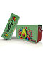 Pencil Case Avakado Love Kawai Organizer Pencil Case Vegan Leather Three Compartment Pen Holder - Red - 2