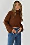 Mad Girls Brown Throat Sweater Mg1402 - 5