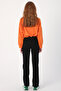 Navy Blue Slit Leg Trousers - 4