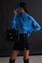 Mad Girls Blue Turtleneck Sweater Mg1252 - 2