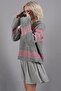 Gray Striped Knitwear Sweater Mg1585 - 2