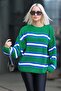 Green Striped Knitwear Sweater Mg1244 - 3