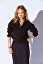 Cotton Soft Textured Zippered Half Fisherman Collar Women's Sweater Coffee |   Mkw539429-01 - 6