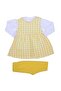 Baby Girl Yellow Plaid Seersucker 3 Piece Set - 6