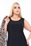 Plus Size 3863 Black-Gold Blouse and Bady Set - 4