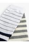 Set of 2 Cotton Striped Socks - 2