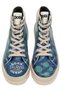 Women's Vegan Leather Blue Boots - Born To Travel In The Ocean Design - 3