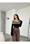 Women's Leopard Print Madonna Collar Blouse - 8