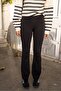 Black High Waist Corset Detailed Spanish Leggings - 4