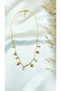 Women's Gold Color Stone Heart Necklace - 3