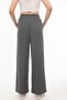 High Waist Palazzo Sweatpants Smoked - 4
