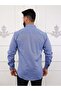 Ice Blue Slim Fit Premium Quality Long Sleeve Classic Men's Shirt - 4