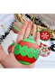Mixed Christmas Tree Decoration Set 9 cm 6 Pieces Wooden Uv Printed