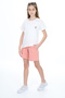 Girl's Garni Detailed Printed Shorts Set - 4