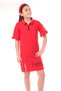 Girl's Collared Zipper Detailed Perfect Fit Printed Dress