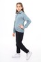 Girl's Half Zipper Embroidered Tracksuit Set - 4