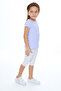 Girl's Embroidered Capri Suit - 5