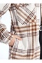 Plaid Long Sleeve Oversize Women's Shirt Jacket - 4
