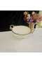 1 Piece Porcelain Service Case with Gold Casted Edge Frame Foot
