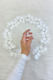 White Bride Groom Handkerchief, Wedding Halay Bridesmaid Promise Engagement Henna Circumcision Bride to Be Handkerchief - 4