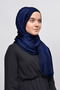 Janjan Shiny Satin Textured Hijab Evening Dress Chiffon Shawl - 3