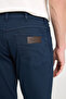 Texas Slim Fit Slim Fit Regular Waist Navy Blue Stretchy Pants W12S 004410 - 3