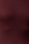 Bordo Viskon Bisiklet Yaka Crop Esnek Örme Bluz TWOAW24BZ00116 - 2