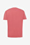 Regular Fit Regular Cut Crew Neck 100% Cotton Dried Rose T-Shirt - 7