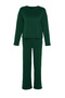 Zümrüt Yeşili Fitilli Örme Pijama Takımı THMAW21PT0684 - 7