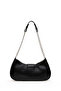 Premium Line Black Cracked Patent Leather Women's Shoulder Bag 05Pc24K24403 - 5