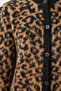 Women's Black Brown Leopard Patterned Short Beard Knitwear Cardigan Us00935 - 8