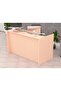 R06 Oak Office Reception Desk - 180cm - 2