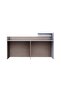 Light Concrete-White RD-2 Reception Desk 180 cm - 4