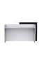 Zelda 26R001 Modern Reception Desk - White - 4