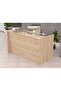 R06 Sand Gladstone Office Reception Desk - 180cm - 2