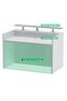 R06 White Office Reception Desk Without Drawers - 180cm - 5
