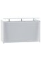 R06 White Office Reception Desk Without Drawers - 180cm