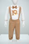 1 Year Old Lion Printed Salopette Suit - 4