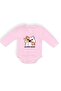 Pink Open Me Cat Printed Baby Bodysuit - Bodysuit Snap Badi Mnk0631