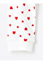 Ecru Crew Neck Long Sleeve Printed Baby Girl Pajama Set - 6