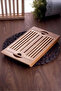 Wood Bread Cutting Board with Bamboo Grill - Presentation and Tea Tray 36.5cm 22 cm - 4