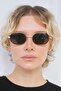 Marny Gold Green Sunglasses